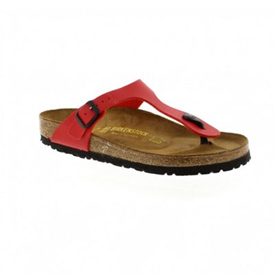 Red cherry red gizeh women's toe post sandals
